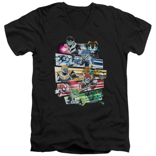 Voltron Paladins Strike Mens Slim Fit V Neck T Shirt Black
