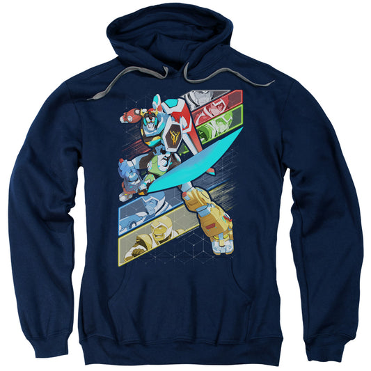 Voltron Crisscross Mens Hoodie Navy Blue