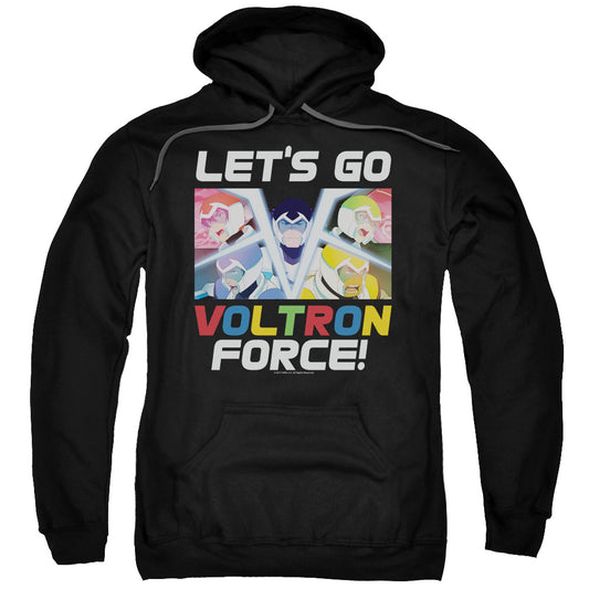 Voltron Lets Go Mens Hoodie Black