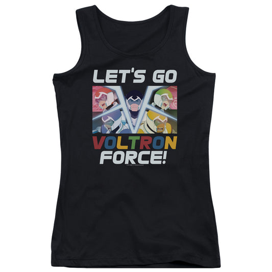 Voltron Lets Go Womens Tank Top Shirt Black