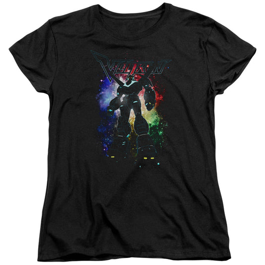 Voltron Galactic Defender Womens T Shirt Black