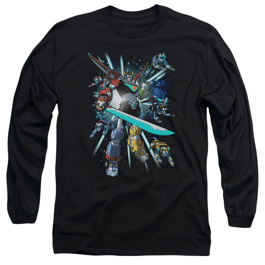 Voltron Lions Share Mens Long Sleeve Shirt Black