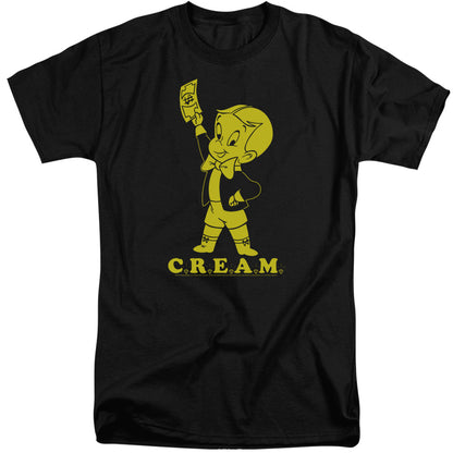 Richie Rich Cream Mens Tall T Shirt Black