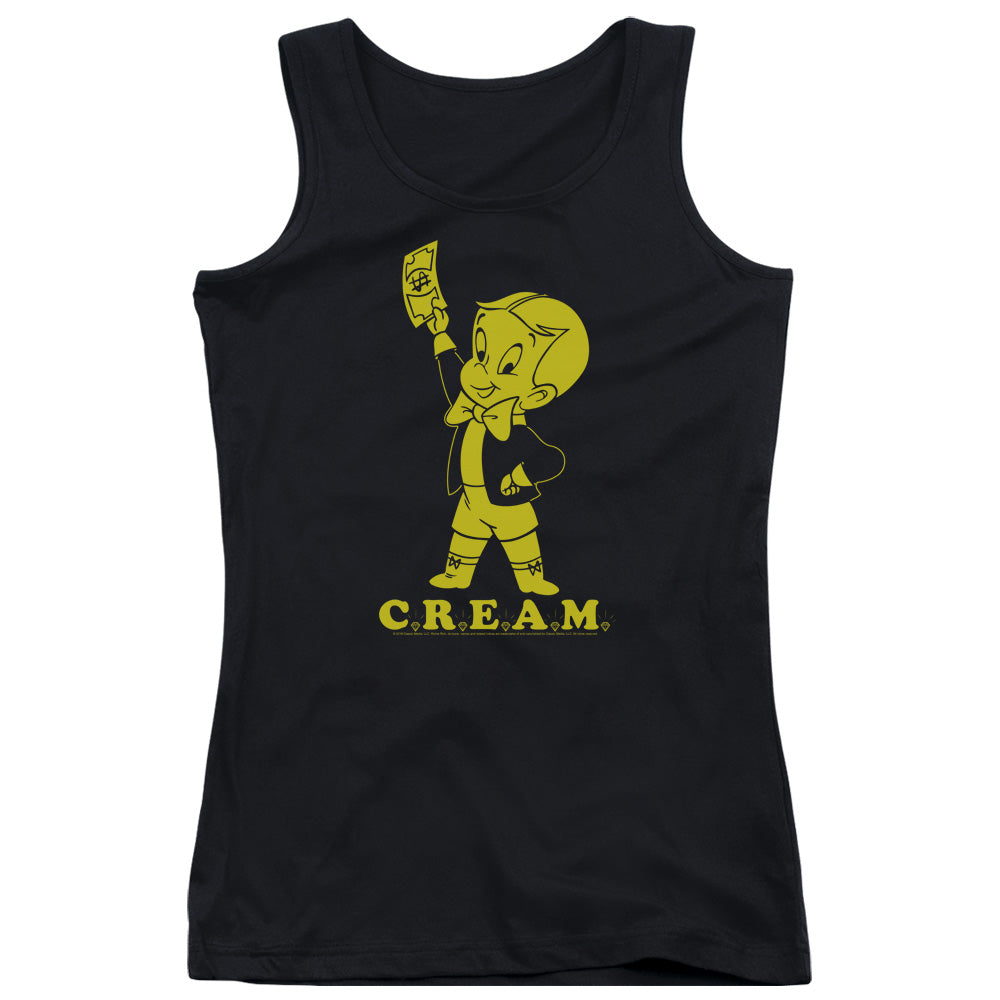 Richie Rich Cream Womens Tank Top Shirt Black