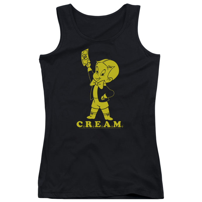 Richie Rich Cream Womens Tank Top Shirt Black