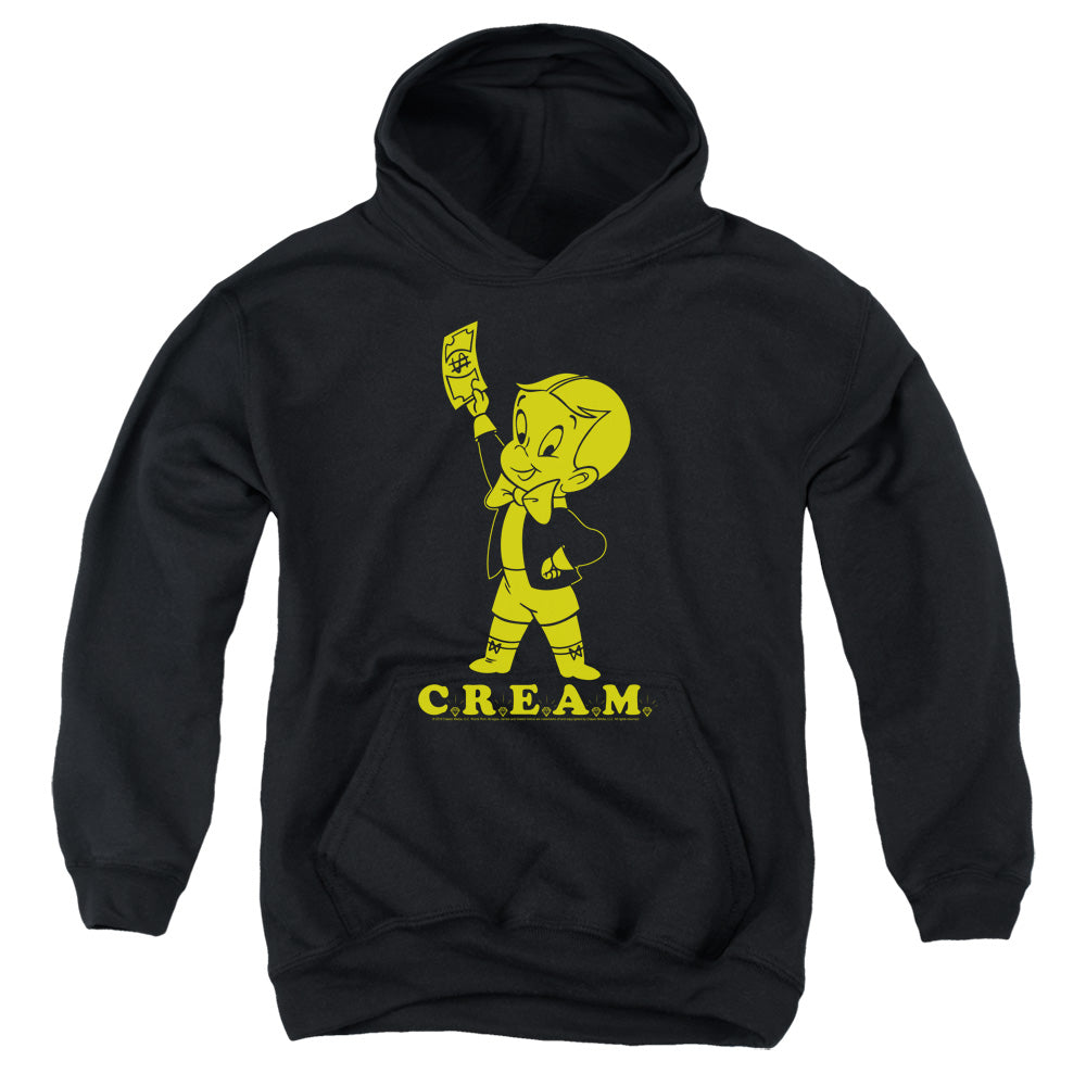 Richie Rich Cream Kids Youth Hoodie Black