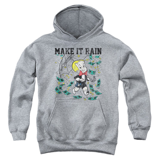 Richie Rich Make It Rain Kids Youth Hoodie Athletic Heather