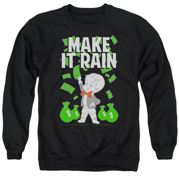 Richie Rich Make It Rain Mens Crewneck Sweatshirt Black