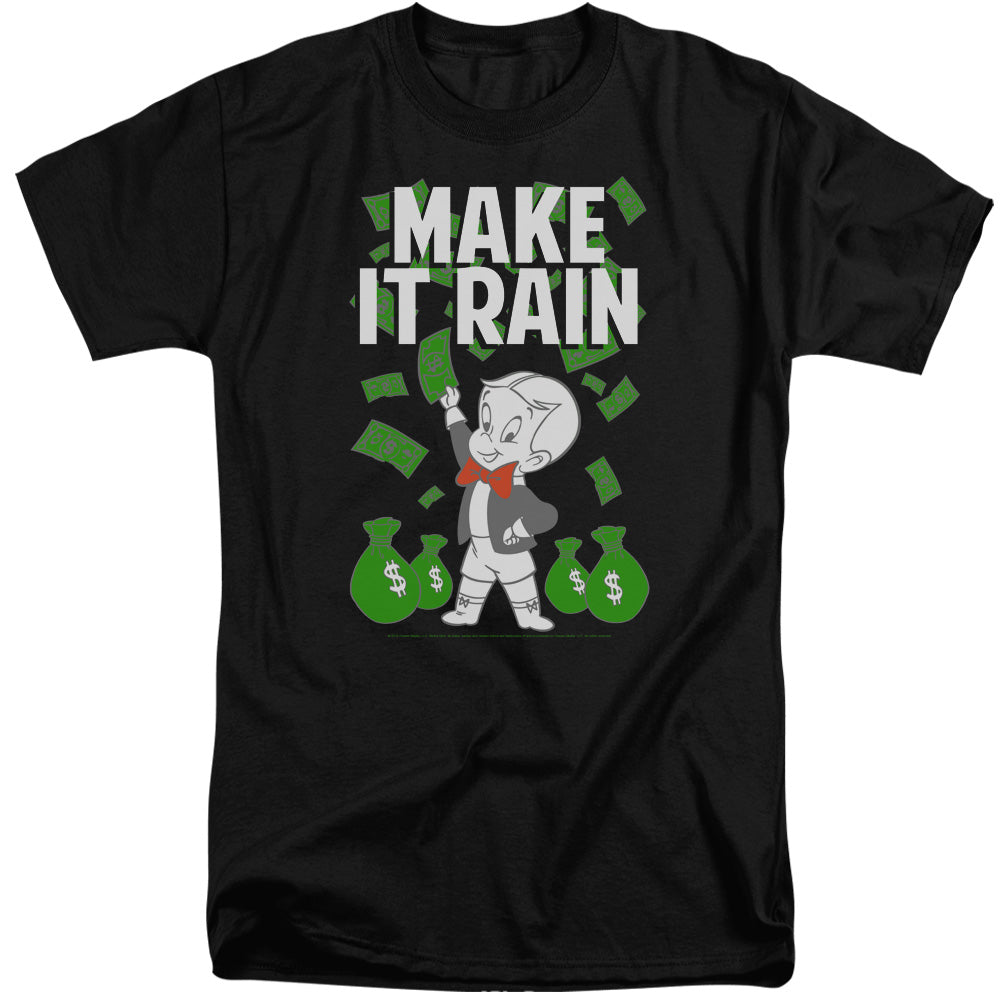 Richie Rich Make It Rain Mens Tall T Shirt Black