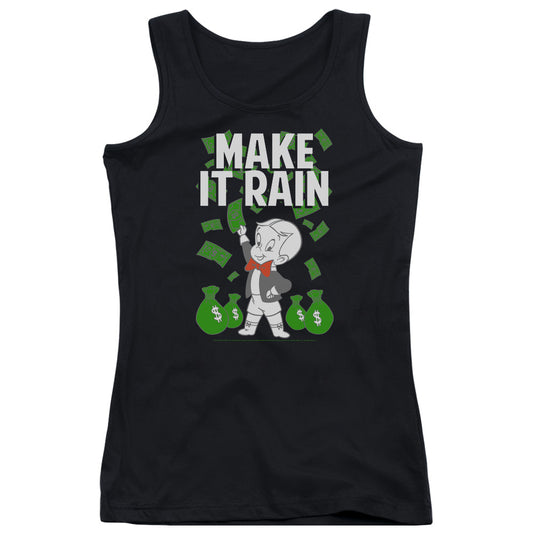 Richie Rich Make It Rain Womens Tank Top Shirt Black