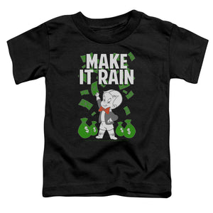 Richie Rich Make It Rain Toddler Kids Youth T Shirt Black