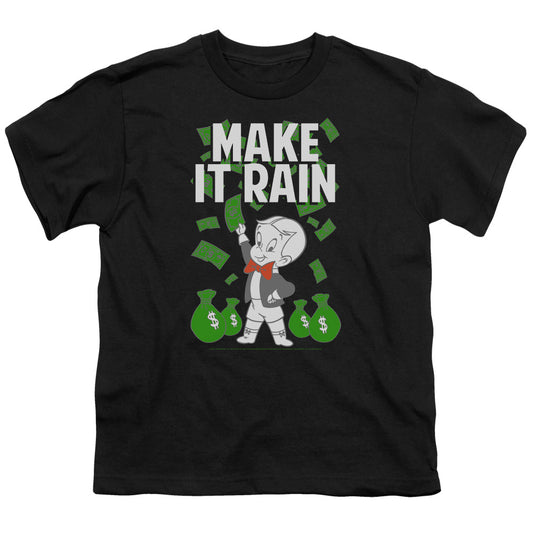 Richie Rich Make It Rain Kids Youth T Shirt Black