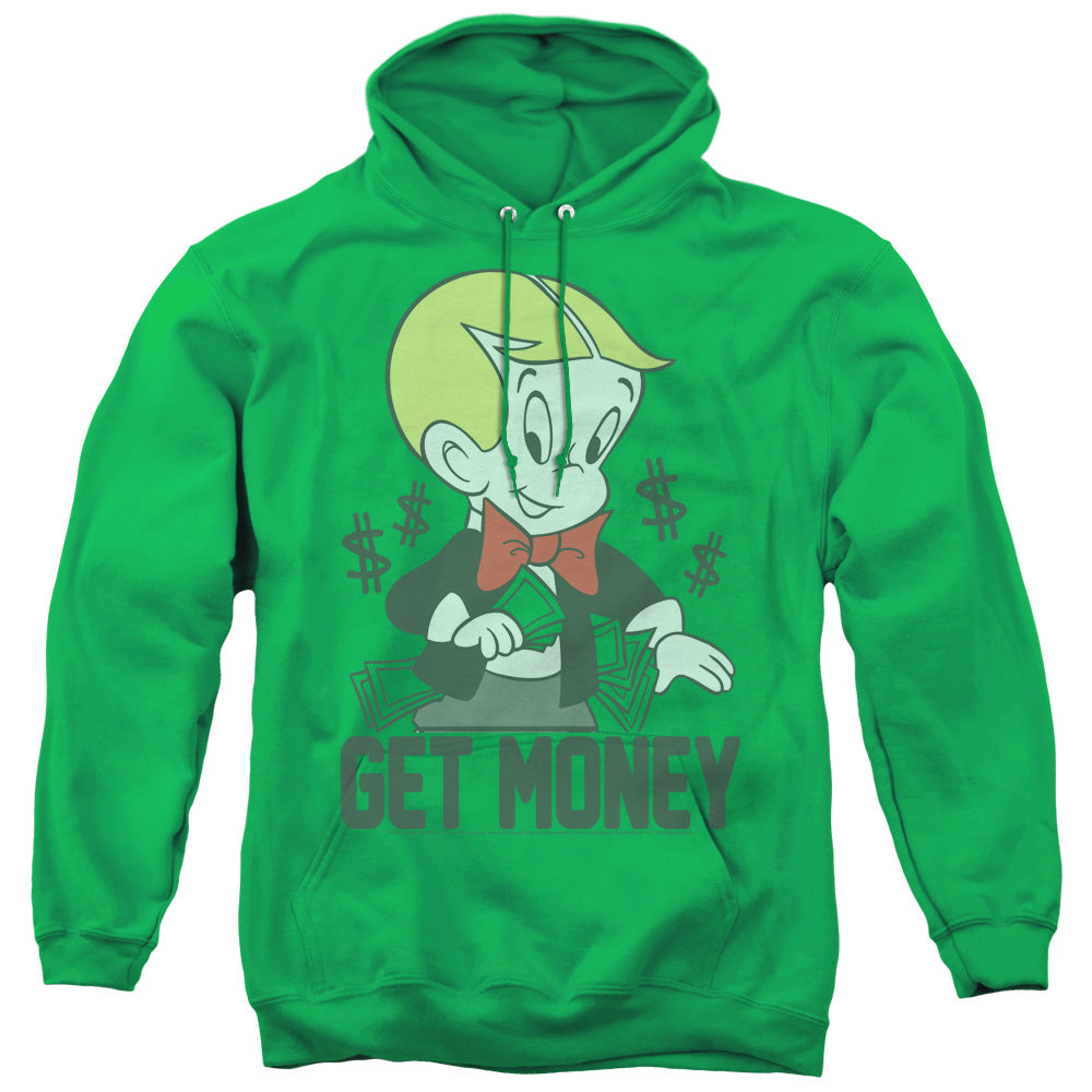 Richie Rich Get Money Mens Hoodie Kelly Green