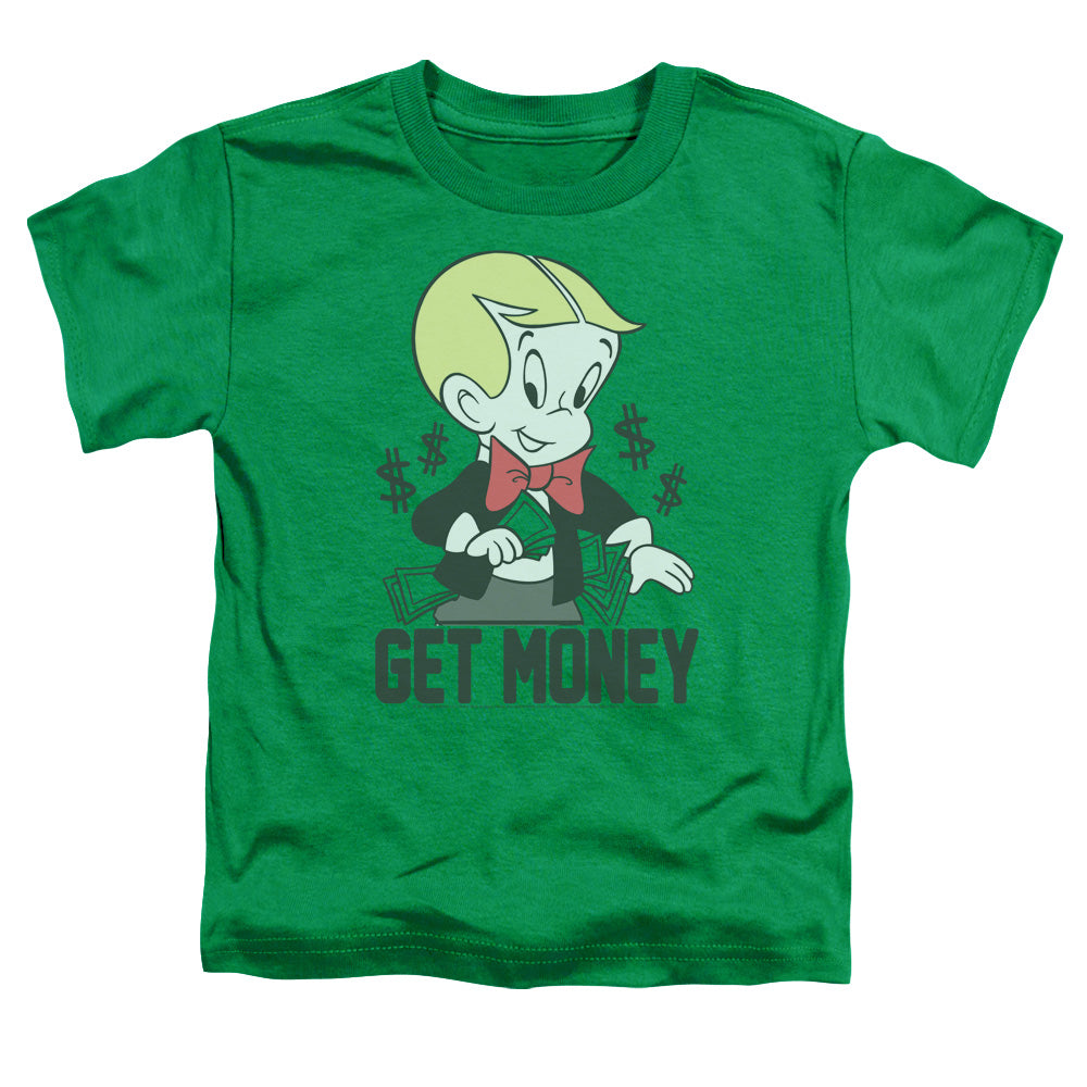 Richie Rich Get Money Toddler Kids Youth T Shirt Kelly Green