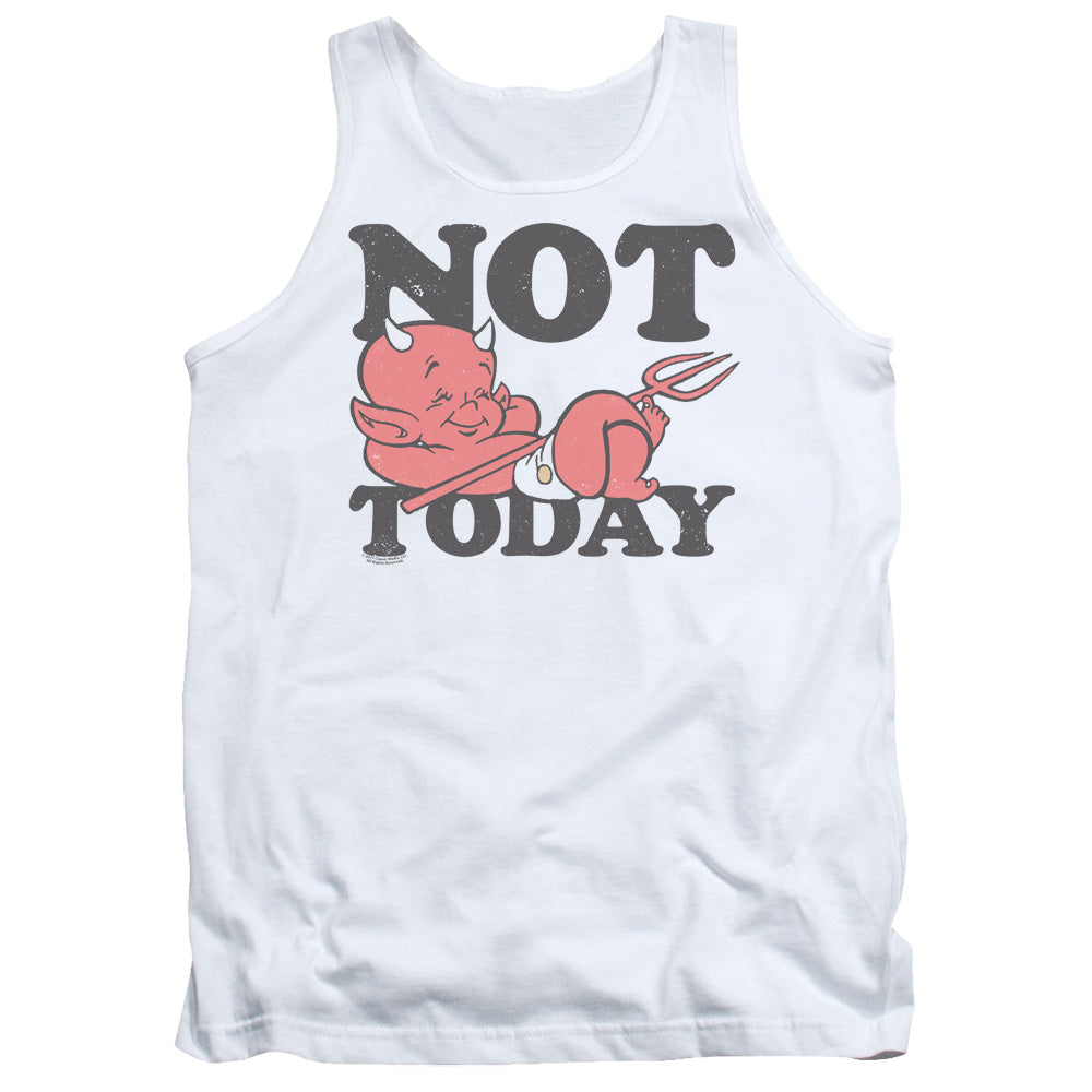 Hot Stuff Not Today Mens Tank Top Shirt White