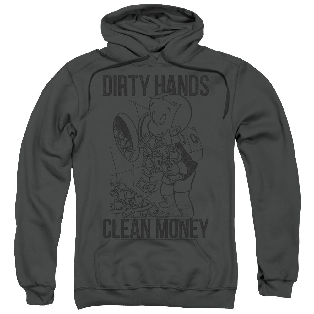 Richie Rich Clean Money Mens Hoodie Charcoal