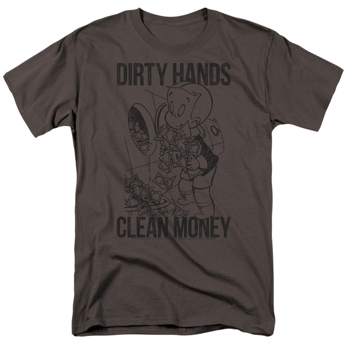 Richie Rich Clean Money Mens T Shirt Charcoal