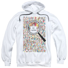 Load image into Gallery viewer, Wheres Waldo No Cheating Mens Hoodie White