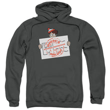 Load image into Gallery viewer, Wheres Waldo Witness Protection Mens Hoodie Charcoal