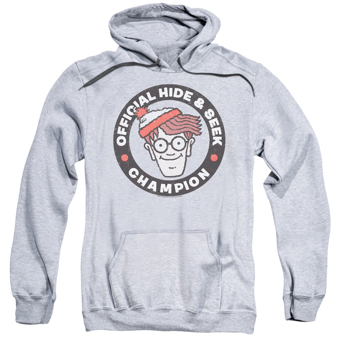 Wheres Waldo Champion Mens Hoodie Athletic Heather