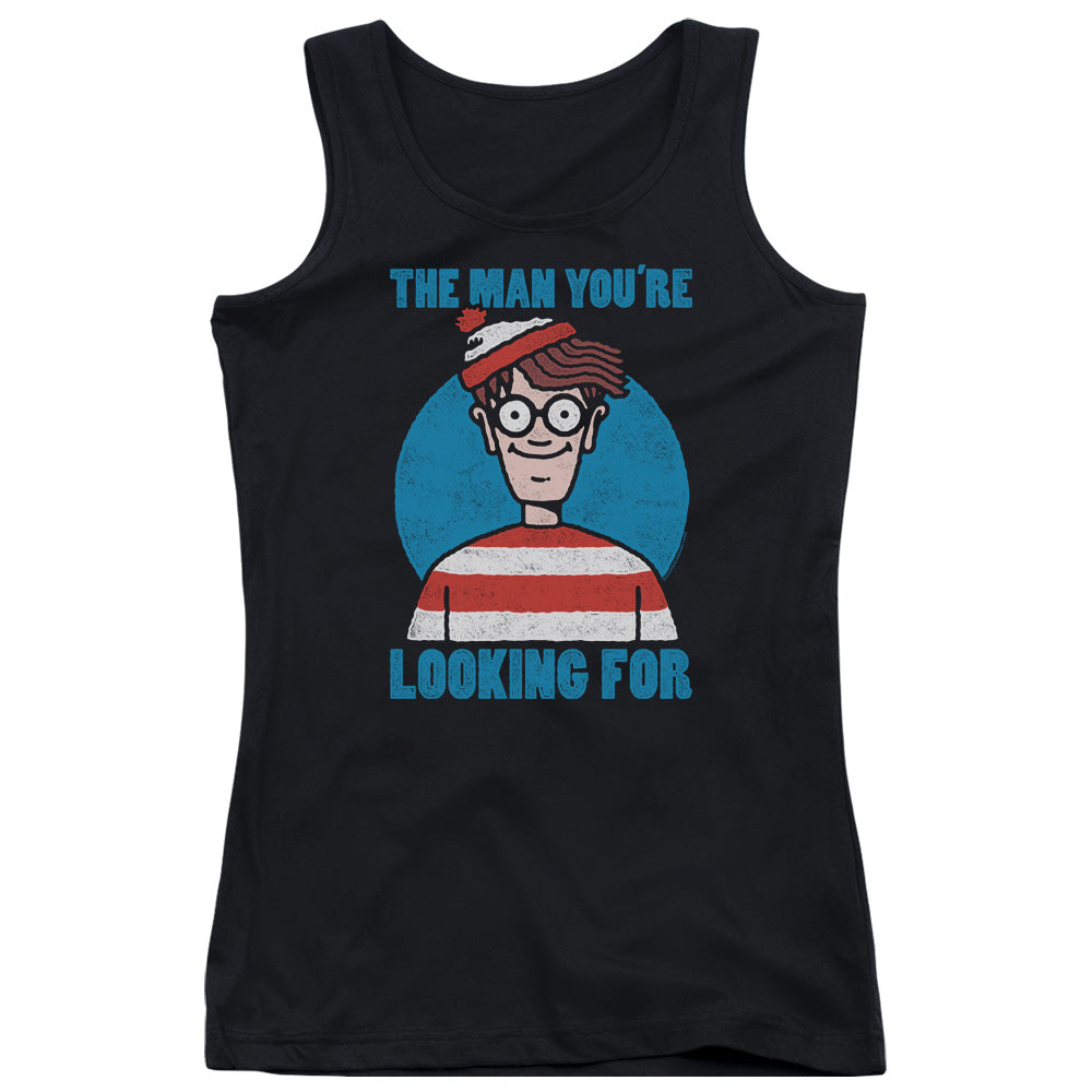 Wheres Waldo Looking for Me Womens Tank Top Shirt Black