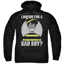 Load image into Gallery viewer, Wheres Waldo Bad Boy Mens Hoodie Black