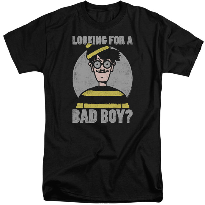 Wheres Waldo Bad Boy Mens Tall T Shirt Black