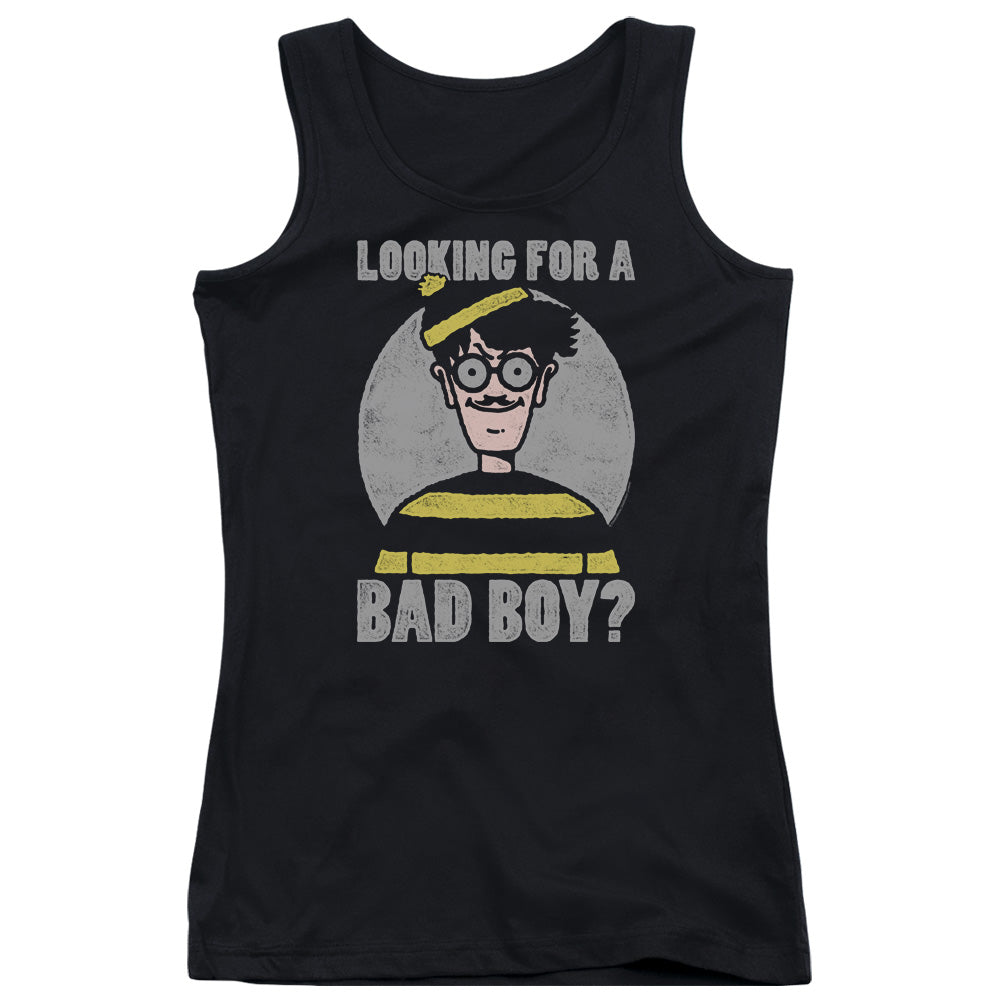 Wheres Waldo Bad Boy Womens Tank Top Shirt Black