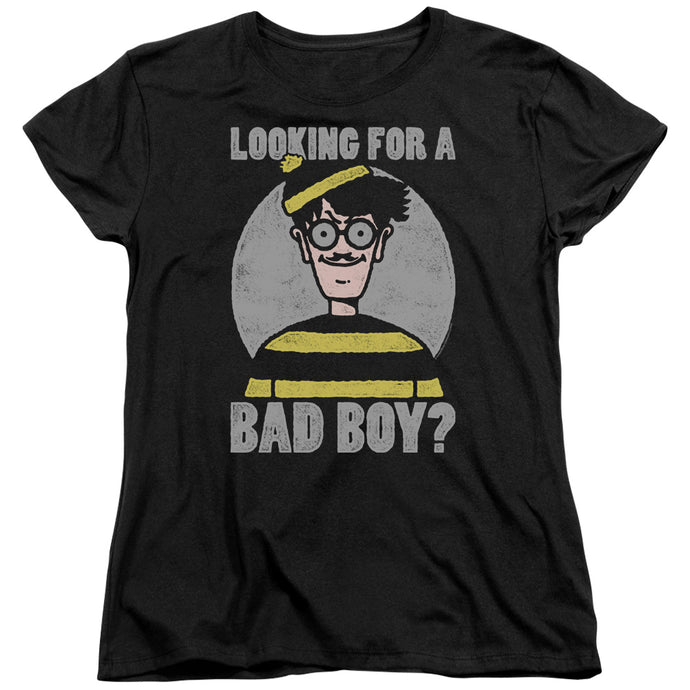 Wheres Waldo Bad Boy Womens T Shirt Black