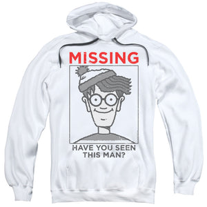 Wheres Waldo Missing Mens Hoodie White