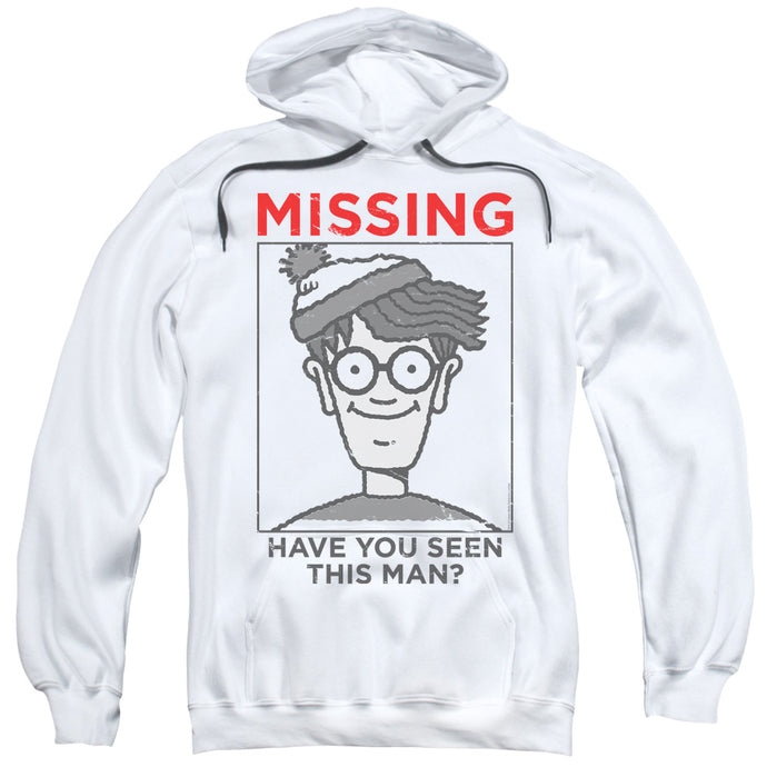 Wheres Waldo Missing Mens Hoodie White