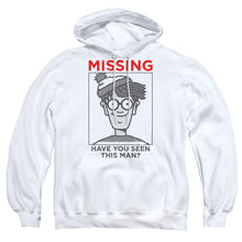 Load image into Gallery viewer, Wheres Waldo Missing Mens Hoodie White