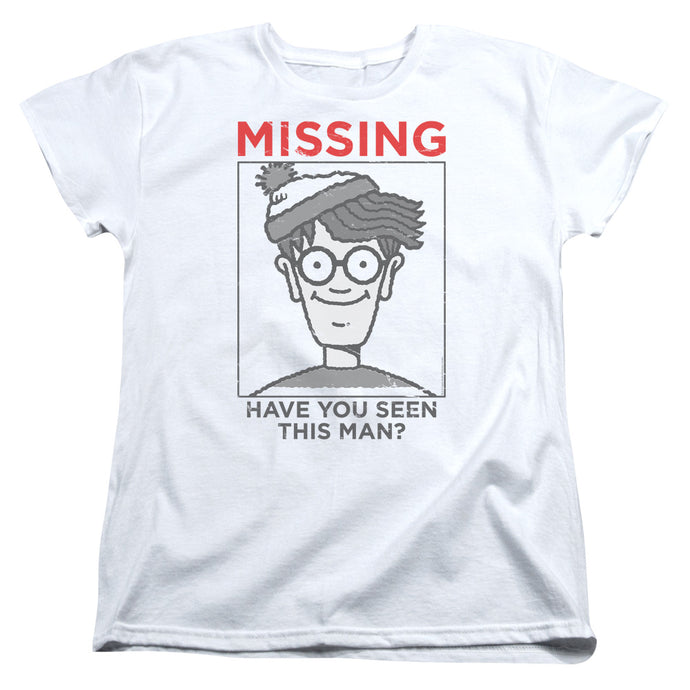 Wheres Waldo Missing Womens T Shirt White