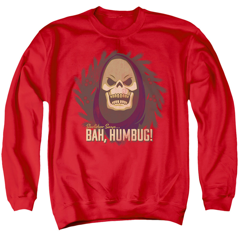 Masters of the Universe Bah Humbug Mens Crewneck Sweatshirt Red