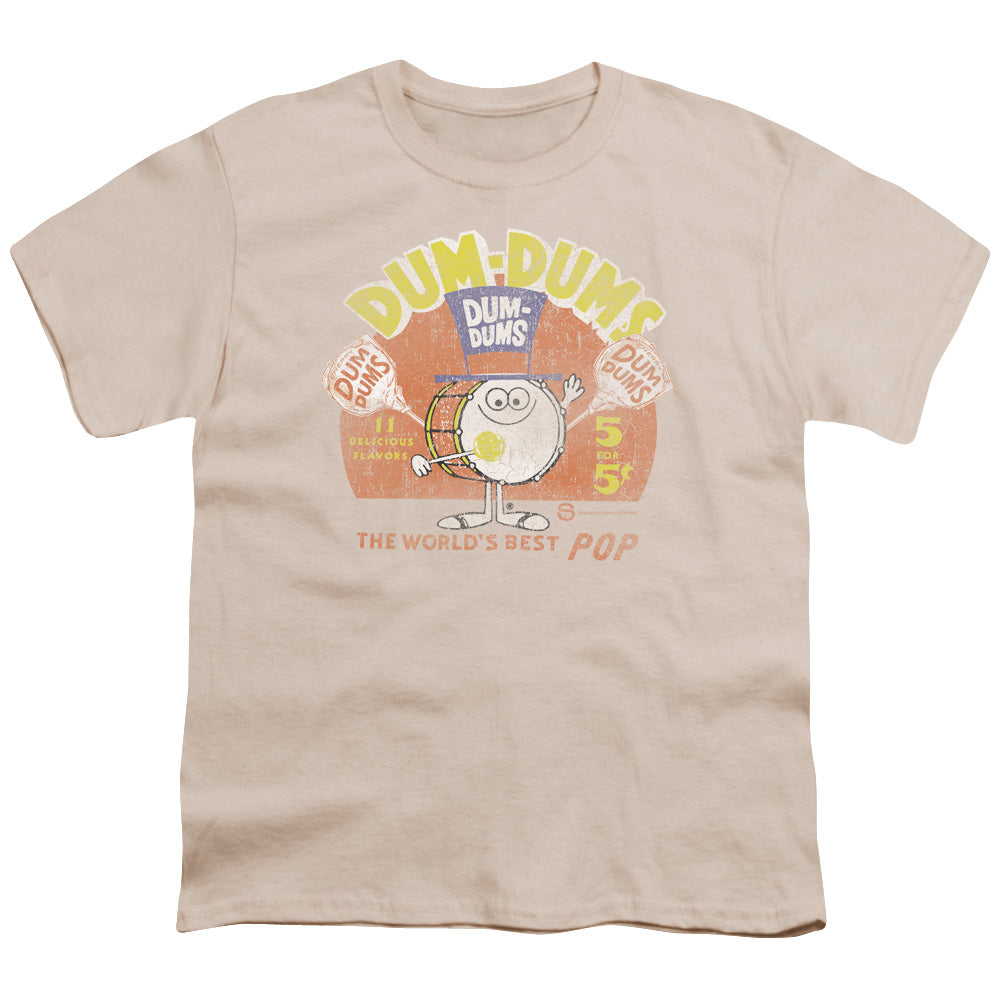 Dum Dums Best Pop Kids Youth T Shirt Cream