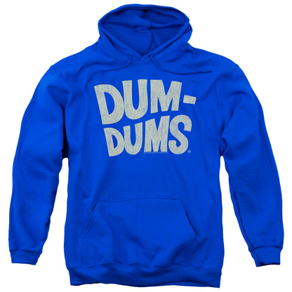 Dum Dums Distressed Logo Mens Hoodie Royal Blue