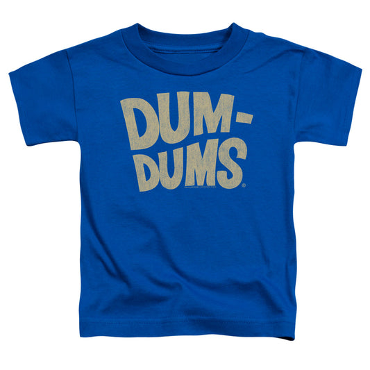 Dum Dums Distressed Logo Toddler Kids Youth T Shirt Royal Blue