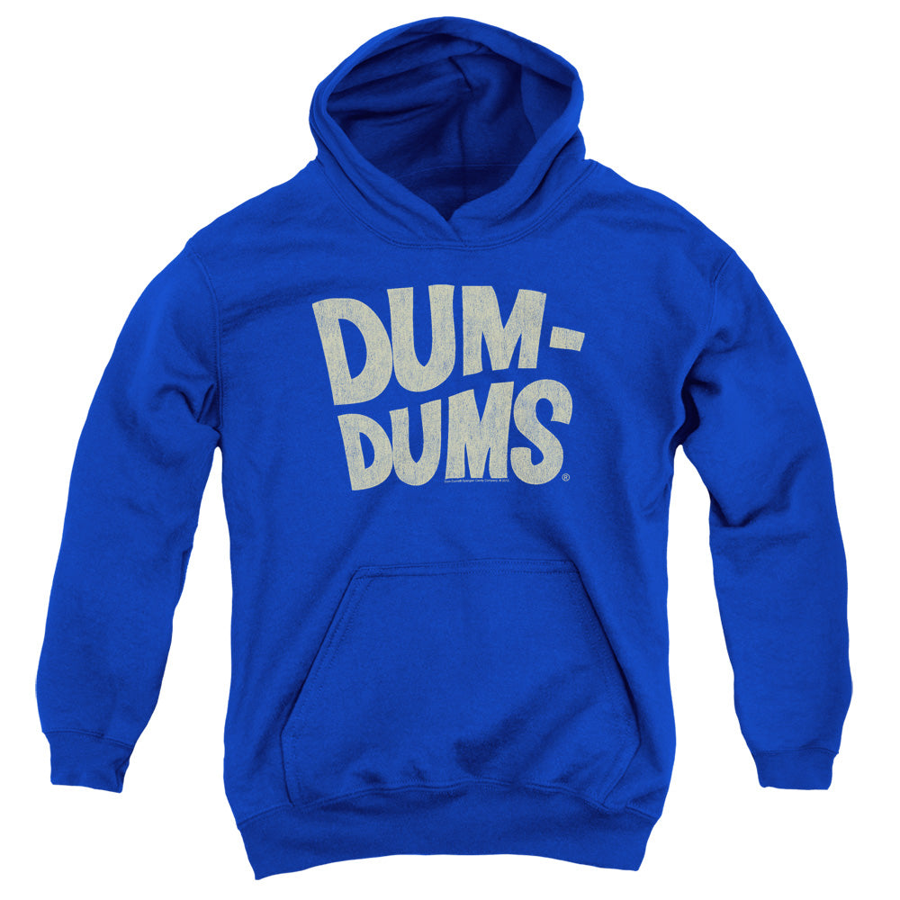 Dum Dums Distressed Logo Kids Youth Hoodie Royal