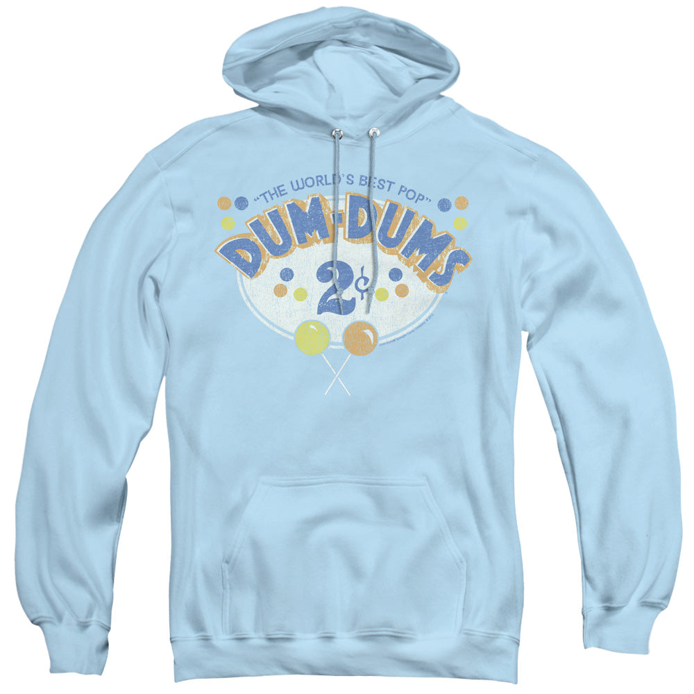 Dum Dums 2 Cents Mens Hoodie Light Blue