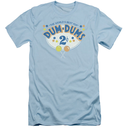 Dum Dums 2 Cents Slim Fit Mens T Shirt Light Blue