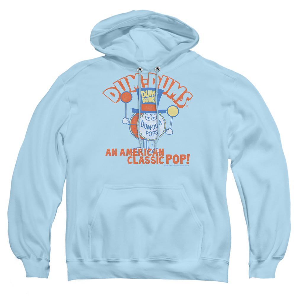 Dum Dums Classic Pop Mens Hoodie Light Blue