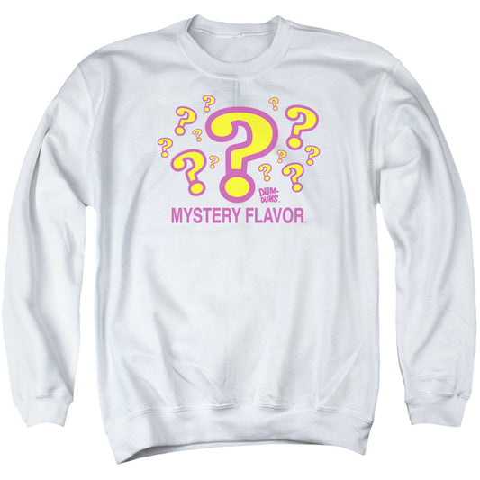 Dum Dums Mystery Flavor Mens Crewneck Sweatshirt White