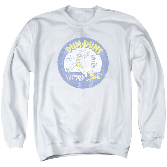 Dum Dums Pop Parade Mens Crewneck Sweatshirt White