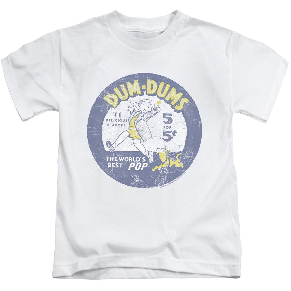 Dum Dums Pop Parade Juvenile Kids Youth T Shirt White (5 6)