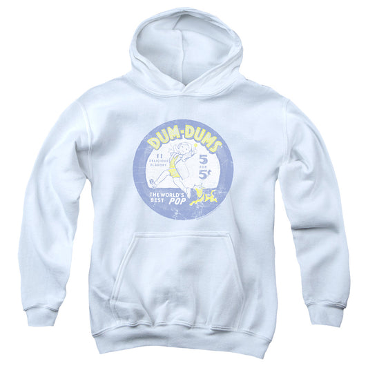 Dum Dums Pop Parade Kids Youth Hoodie White