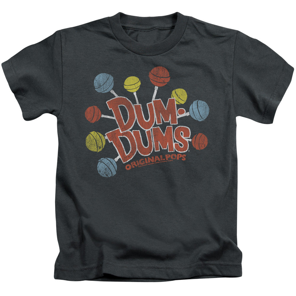 Dum Dums Original Pops Juvenile Kids Youth T Shirt Charcoal (4)