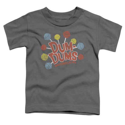 Dum Dums Original Pops Toddler Kids Youth T Shirt Charcoal