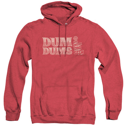 Dum Dums Worlds Best Mens Heather Hoodie Red