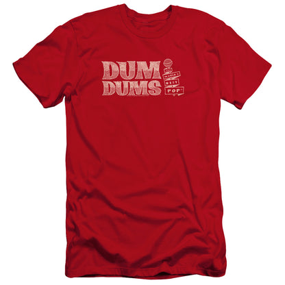 Dum Dums Worlds Best Premium Bella Canvas Slim Fit Mens T Shirt Red