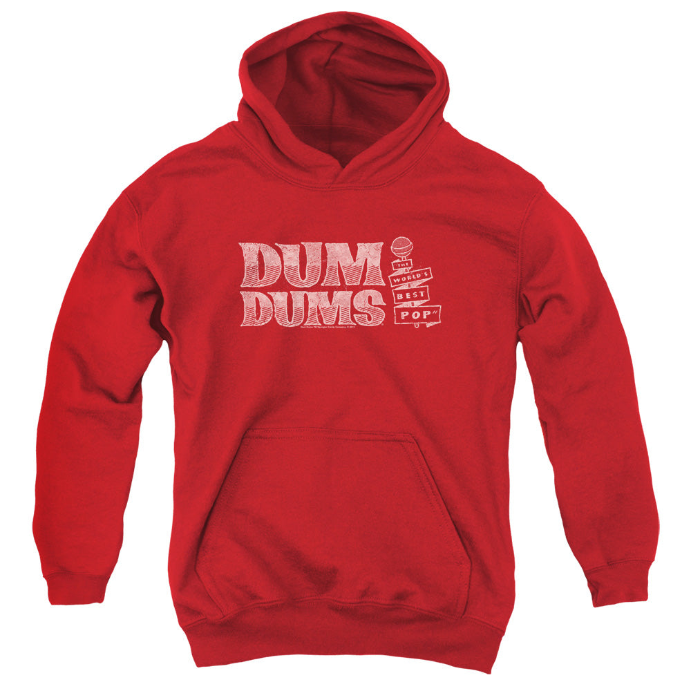 Dum Dums Worlds Best Kids Youth Hoodie Red